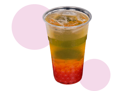 Produktbild Peach Green Bubble Tea